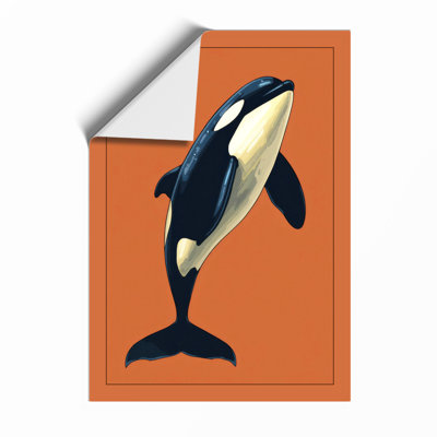 Leaping Orca Modern - Framed Print