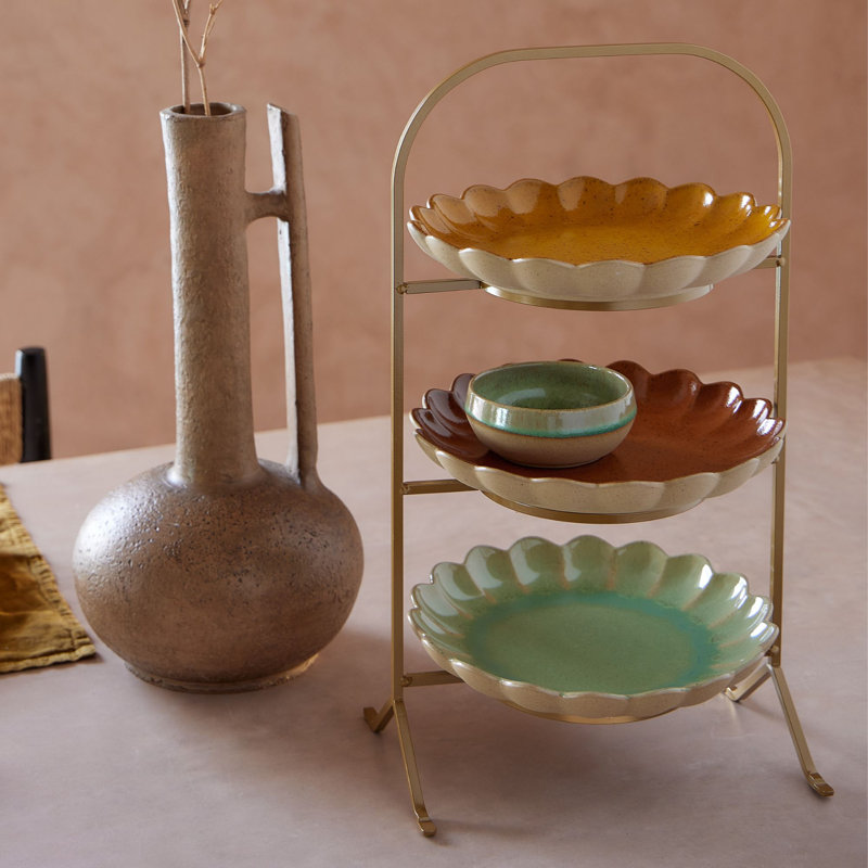 Marrakesh Handmade Stoneware Dessert Bowl, Cannelle