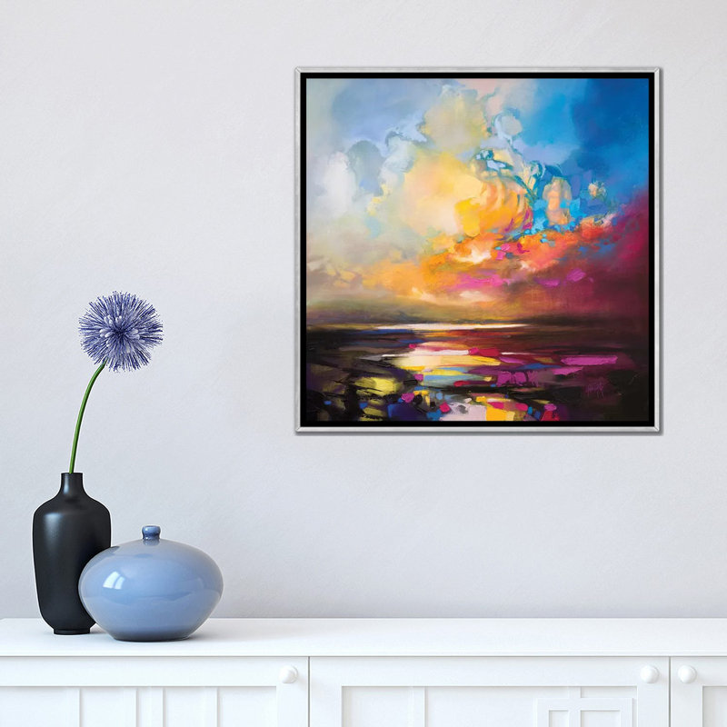 «Thermodynamics I» par Scott Naismith - reproduction d'art, Toile avec cadre argenté, Pas de tapis
