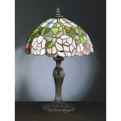 Lampe de table 19" floral tiffany