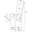 Chaise d'appoint de salle à manger rembourrée Grey (ensemble de 2)
