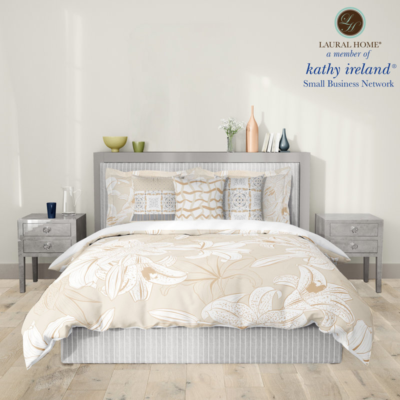Édredon en microfibre beige / crème, Très grand édredon