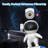 [Spring Glow up]  Galaxy Projector Light with Astronaut Design, Portable Rocket Man LED Light featuring Timing Function. Ideal for Bedroom, Game Room, and Various Settings, Decorative Night Light with 12 Galaxies in 1