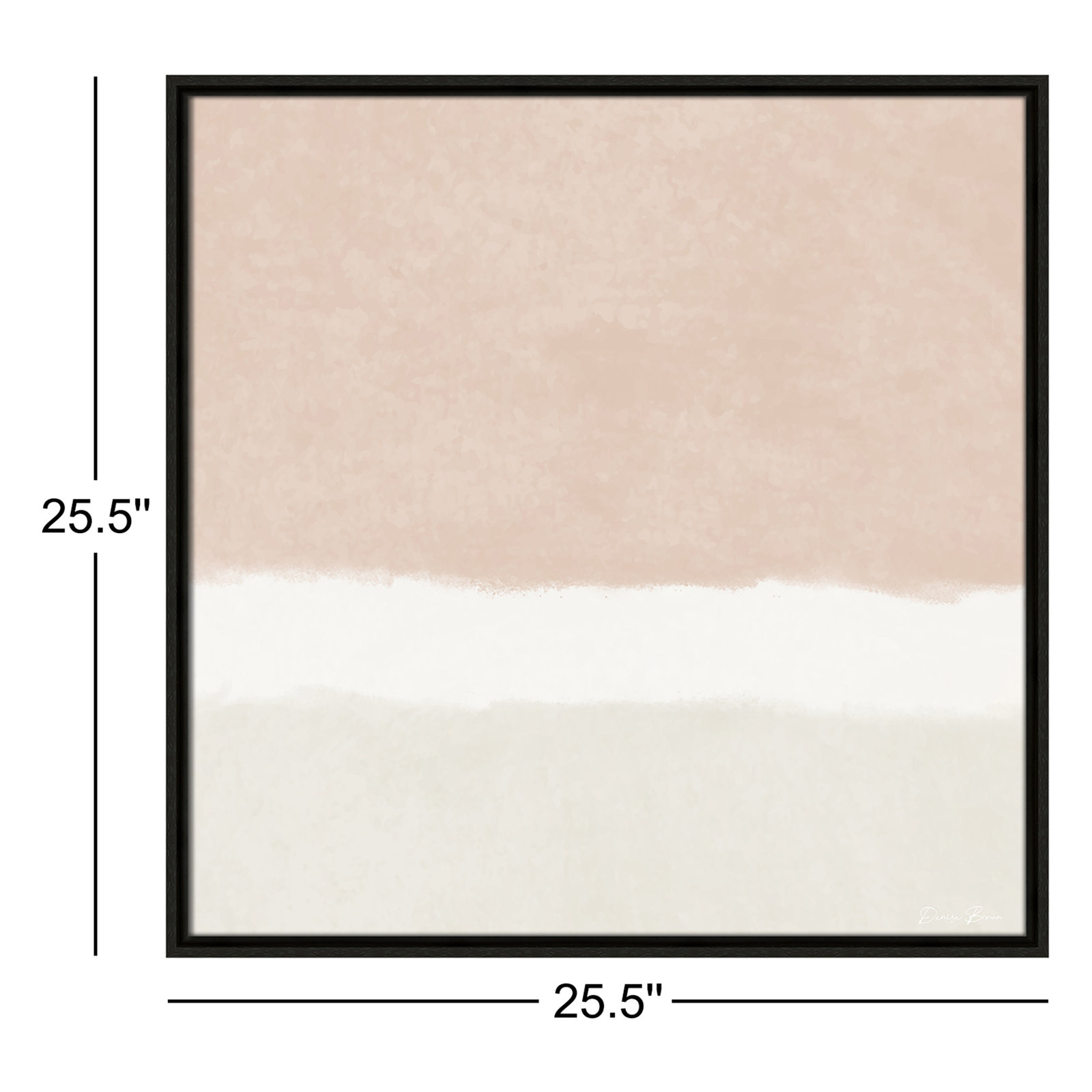 Willadeene "Slate 2" Print, 25.5" H x 25.5" W, Espresso Framed