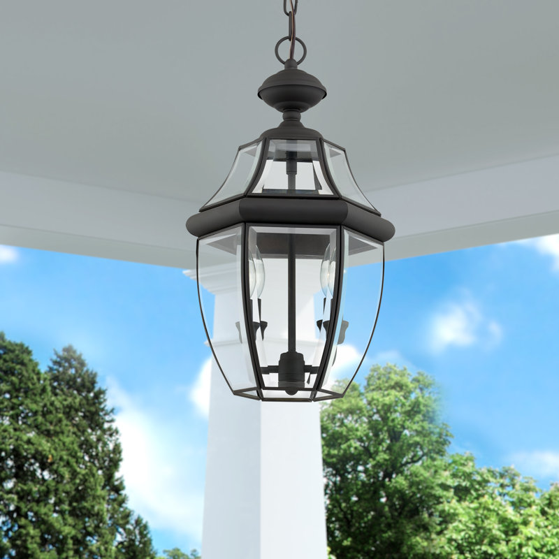 Alexavier 2 - Light Outdoor Hanging Lantern, Black