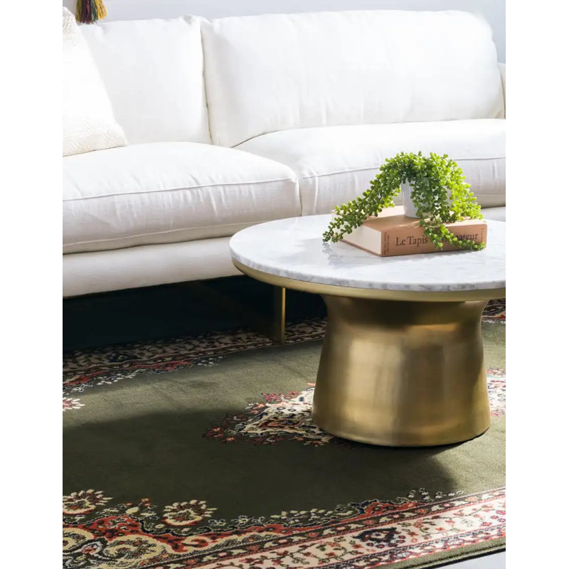 Balthrop Floral Indoor Rug, Round 7'10"