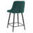 Hallberg Upholstered Velvet Counter Stool with Iron Frame-1563449097