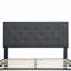 Grand lit plateforme tapissier grand capitonné-906504239