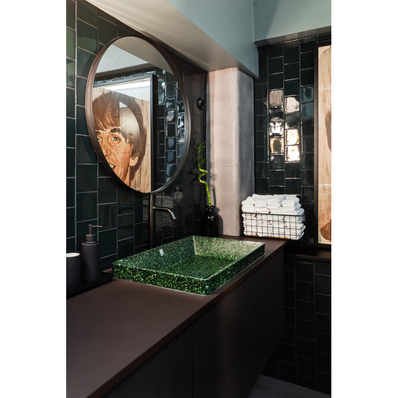 Cube60 23.62'' L Bathroom Sink, Light Natural