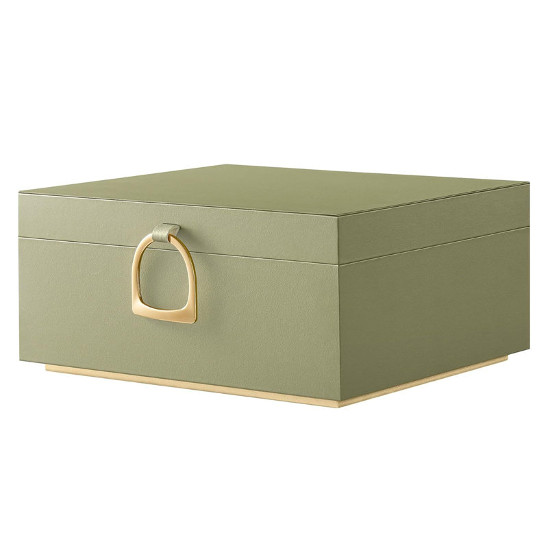 Boîte à bijoux amovible, Vert laurier