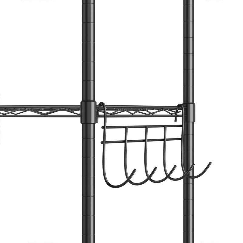 Rebrilliant Augustine 6-Shelf Adjustable Storage Shelving Unit Steel ...