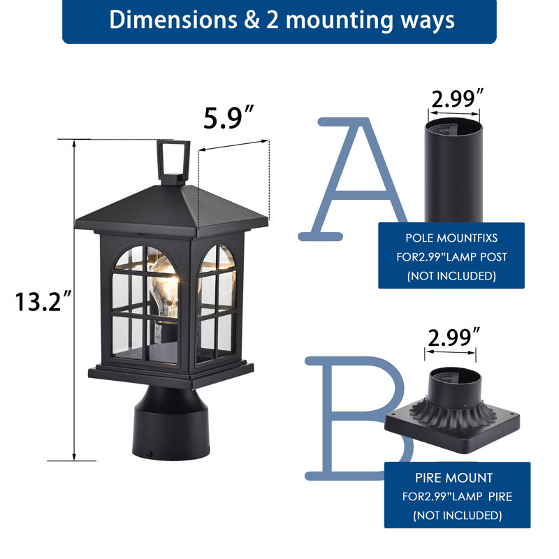 Luminaire extérieur pour poteau