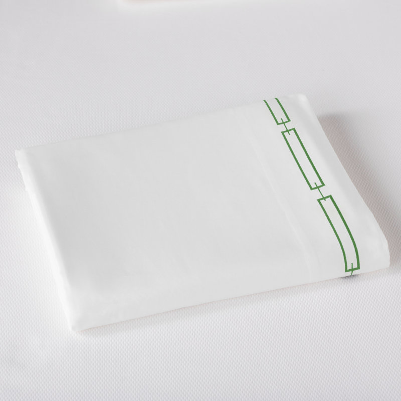 Stanza 420 Thread Count Egyptian-Quality Cotton Flat Sheet, White, King Flat Sheet
