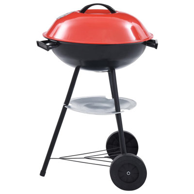 Dakota Fields Plimoth 44 cm W Kettle Grill / Smoker Combo Charcoal Grill Gas & Charcoal Combo Grill