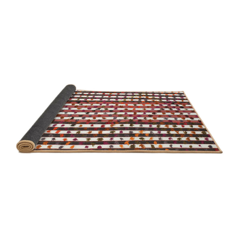 Tapis brun contemporain, Rond 6 pi