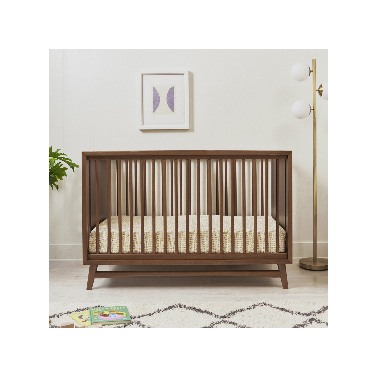 Peggy 3-in-1 Convertible Crib, Natural Walnut