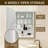 24''x36'' Frameless Bathroom Medicine Cabinet with Beveled Edge Mirror,Surface/Recessed Mount, White-1308709892