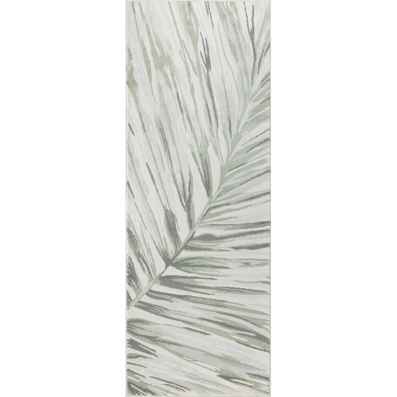 Boho Runner Cream/Green/Grey_ROM2401, Runner 80 x 220cm