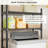 3-tier Over Washer And Dryer Shelf With Clothes Drying Rod, Freestanding Laundry Room Storage Organizer With Adjustable Wire Shelves And Leveling Feet, Heavy-duty Metal Construction-121390133-121390131