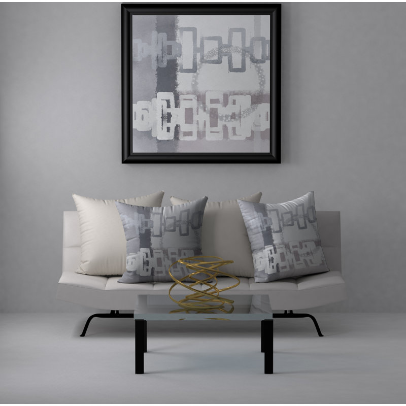 Geometric Reversible Throw Pillow, 20" x 20"