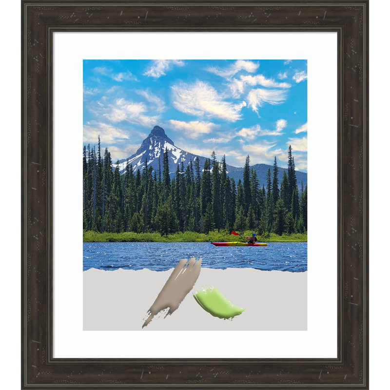 Mayesville Picture Frame with Mat, Brown, 11" x 14"