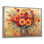 Art sur toile, "Golden Sunset Garden Blooms Of Mums I"