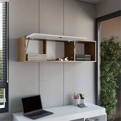 Armoire murale, 1 porte, 3 tablettes