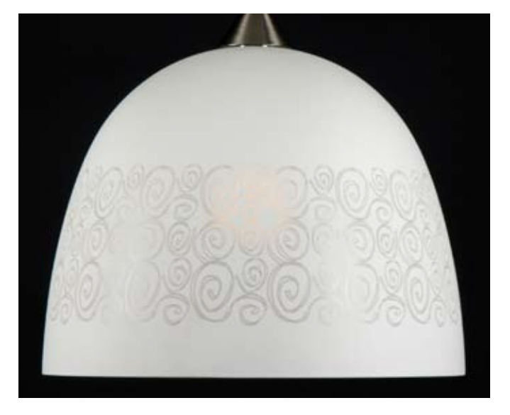 30cm H Bell Pendant Shade in White