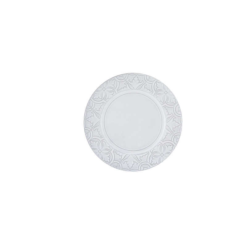 Assiette plate 11,33 po Rua Nova, Blanc antique