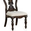 Ensemble de 2 chaises d'appoint en tissu brun foncé Isolde