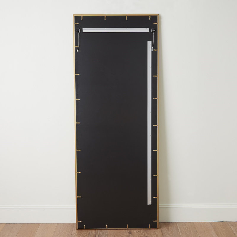 Rectangle Stainless Steel Framed Wall Mirror, 72" x 28"