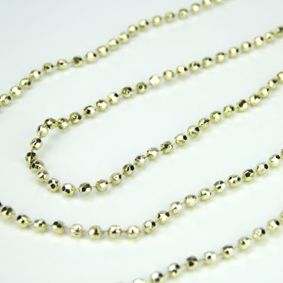 Guirlande de Noël brillante à perles métalliques