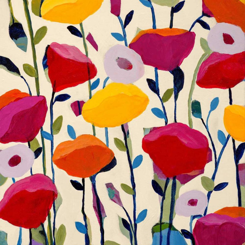 Art sur toile tendue par Carrie Gallery, Art Direct Schmitt, Bursting Poppies