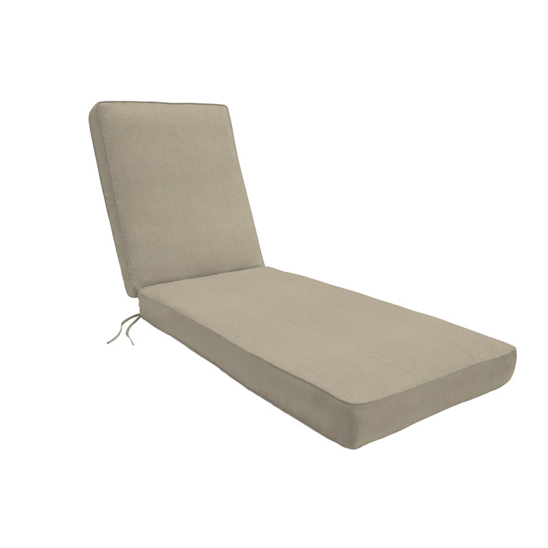 Coussin de siège / dossier d'extérieur Sunbrella, H 23 po x l 23 po x P 75 po, Toile Sunbrella® taupe