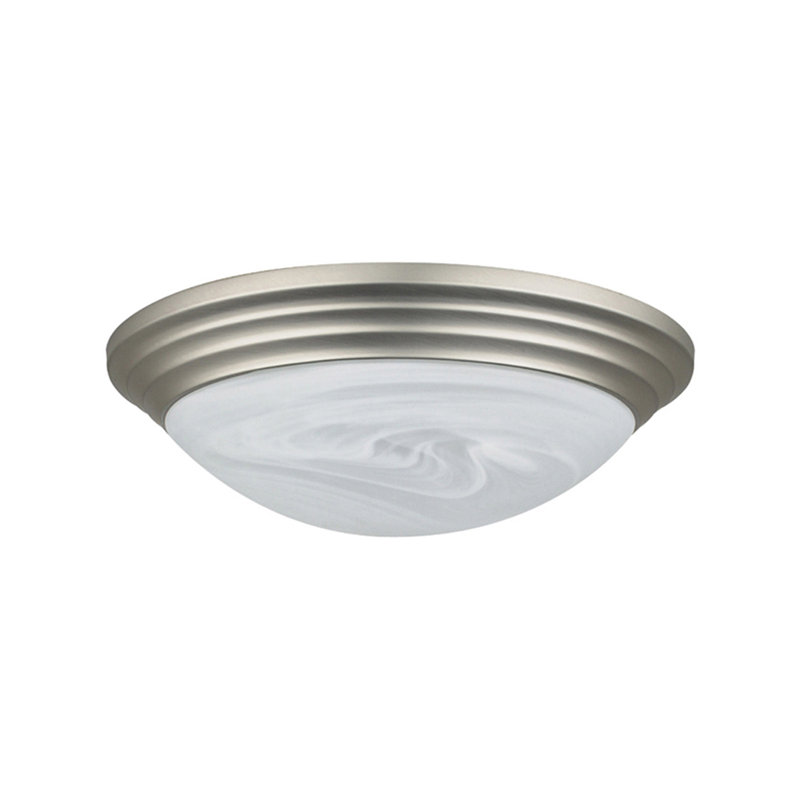 Plafonnier encastré simple 2 lumières Sanira, H 4,13 po x l 14 po x P 14 po