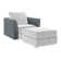 Manusite Upholstered Side Armrest Module for Accent Chair