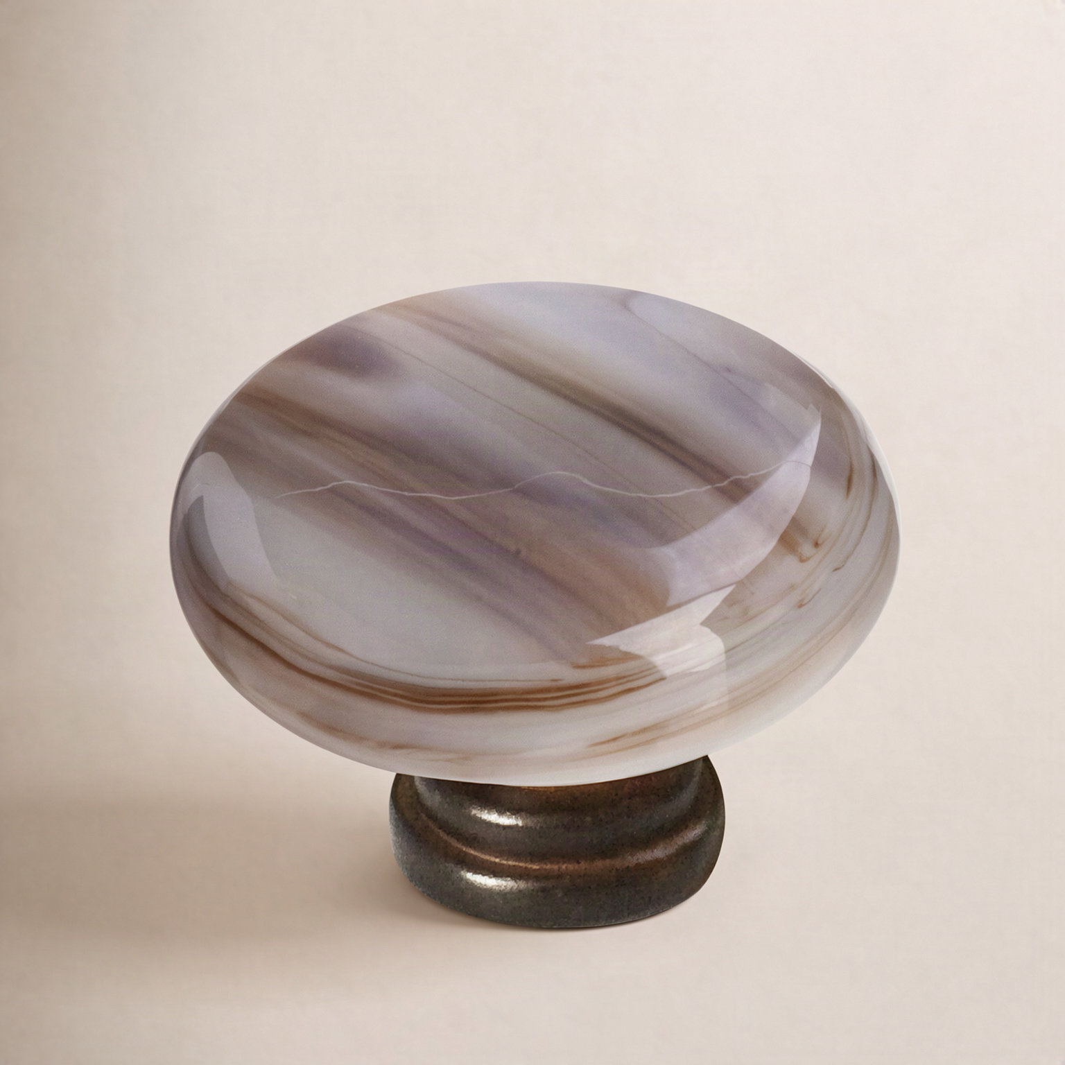 Cirrus Mushroom Cabinet Knob, Oil Rubbed Bronze