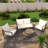 Premium 4-Person Outdoor Wicker Sofa Seating Set - Sturdy Iron Frame, All-Weather Cushions, Perfect for Patio, Deck, or Backyard Furniture-870759643