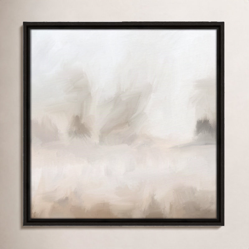 Bushwick Mirage - Toile à cadre flottant, L 17,5 po x H 17,5 po, Espresso