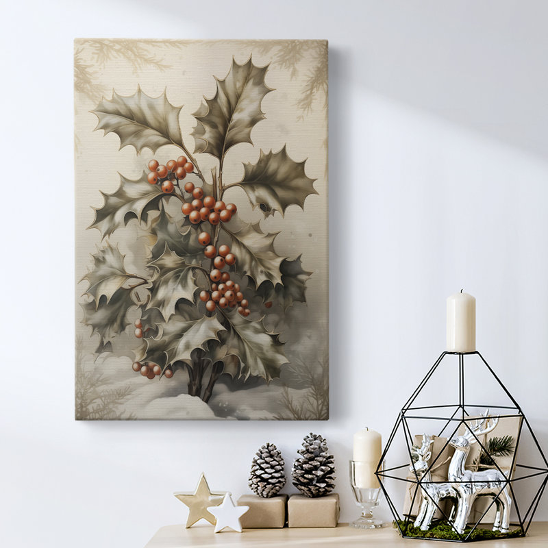 Art des Fêtes de Noël - Toile tendue avec châssis DCCX III, H 60 po x l 40 po