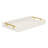 Baidy Hand-Finished Faux Shagreen Rectangular Serving Tray-1194185418