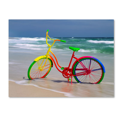 Alexan 'Rainbow Bike' Photographic Print on Wrapped Canvas