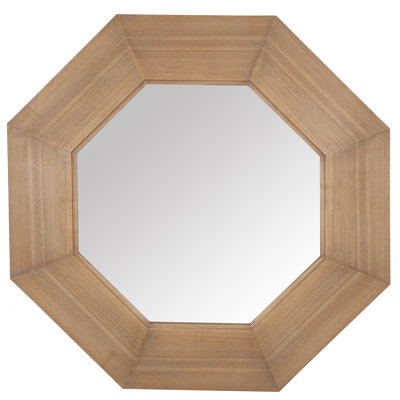Lacarlo Octagan Wood Mirror