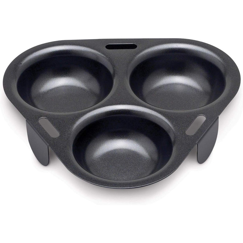 Non Stick 3 Egg Poacher Insert PFOA And BPA Free Fits Pans