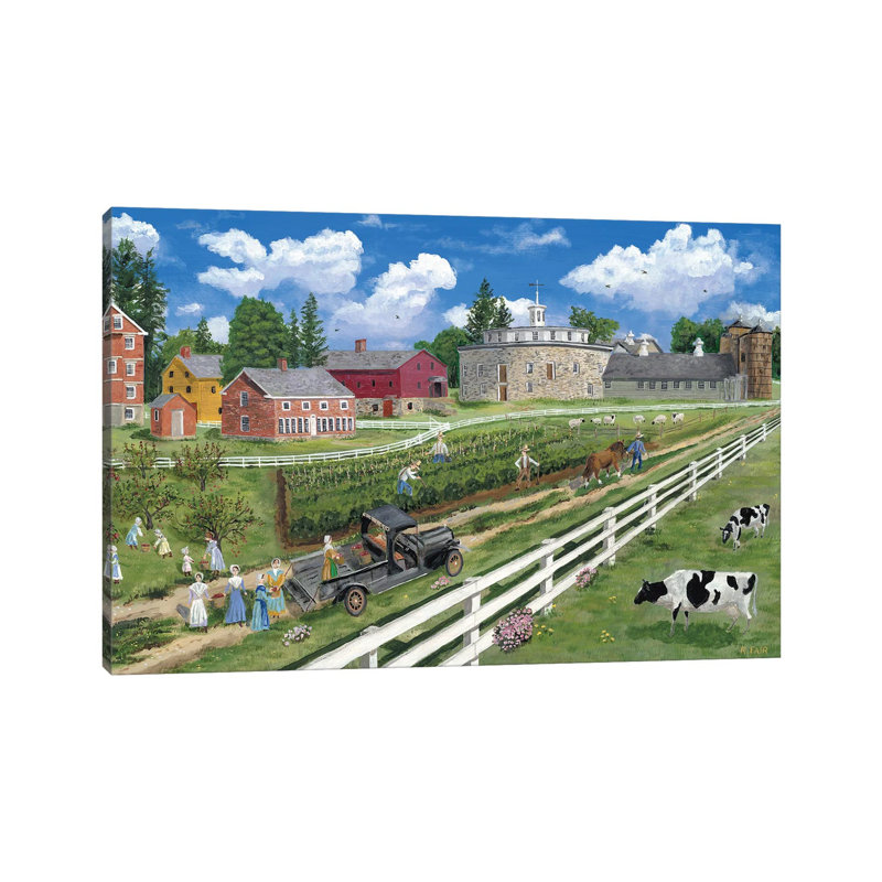 Handcock Shaker Village by Bob Fair - Wrapped Canvas Gallery-Wrapped Canvas Giclée, 66.04 cm H x 45.72 cm W x 3.175 cm D