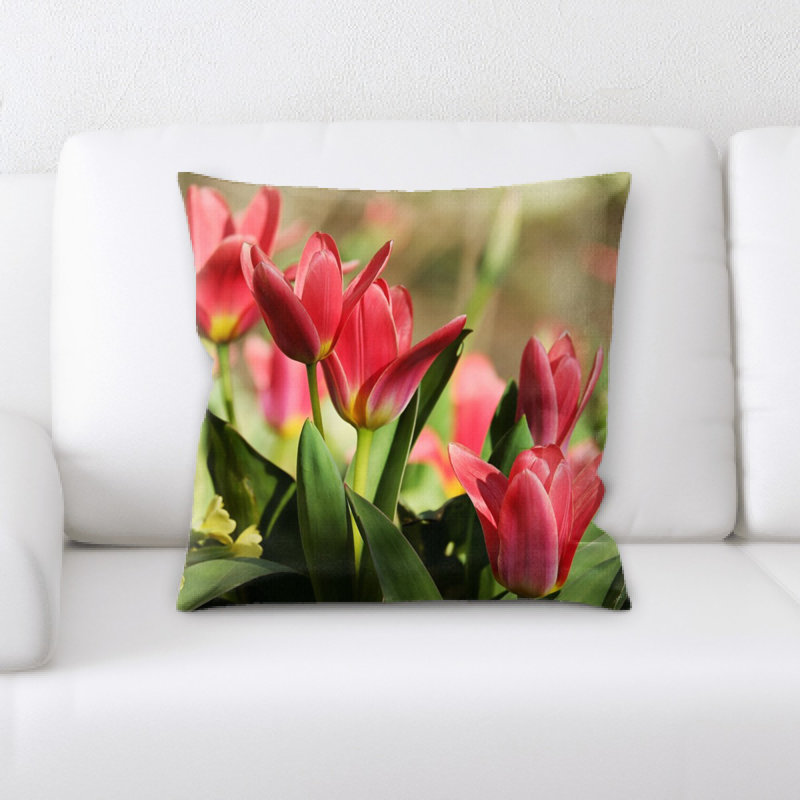 Coussin de tulipes