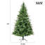 Arbre de Noël de qualité supérieure en PVC mélangé 7 pi avec conception à charnières et branches réalistes denses