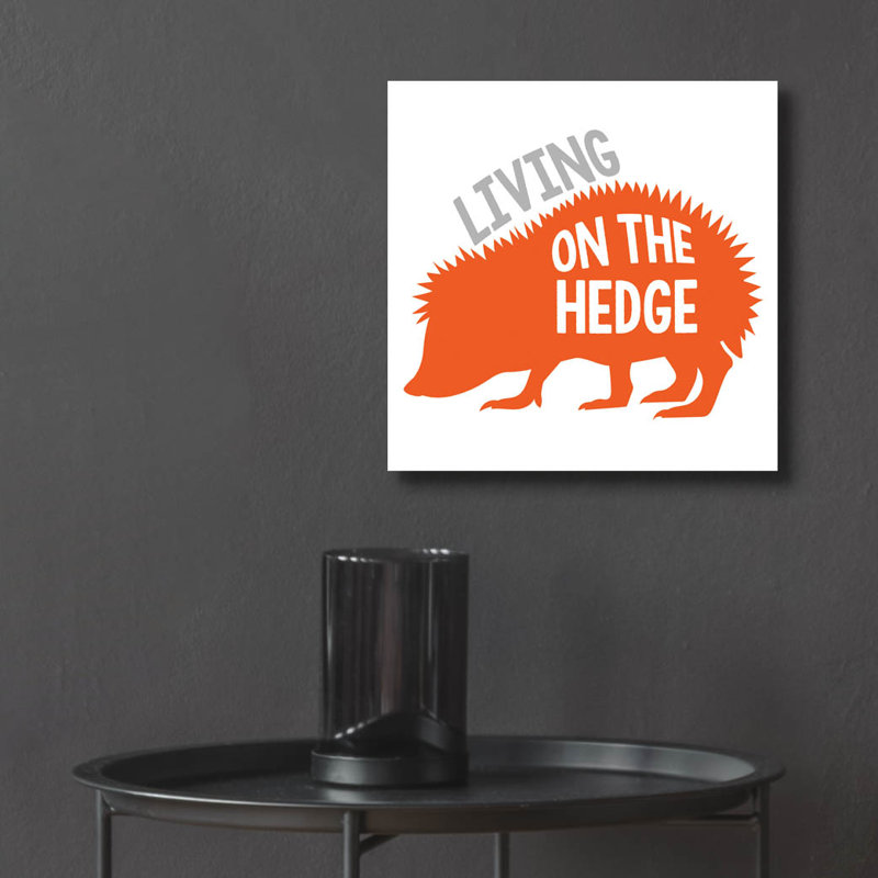 «Hedgehog» par Erin Clark, art mural en verre acrylique, H 12 po x l 12 po x P 0,13 po