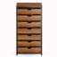 Armoire de rangement à 7 tiroirs avec roulettes