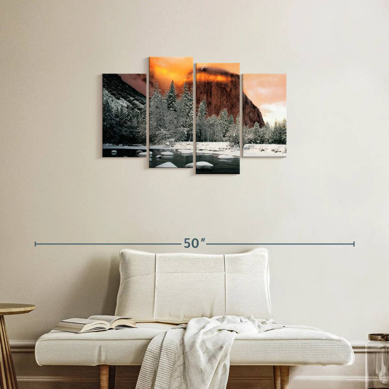 Alvord El Capitan Mountain Winter Glow, H 22 po x l 36 po